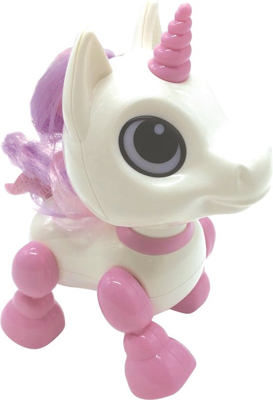 Lexibook Power Unicorn Mini - Mijn kleine robot Eenhoorn - Robot Unicorn met geluiden, muziek, lichteffecten, stemherhaling en geluidsreactie, kinderspeelgoed (meisje) - ROB02UNI van Lexibook