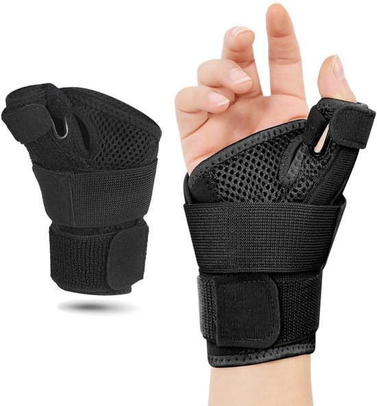 Lichte polsbandage bij RSI-syndroom en peesschedeontsteking, geschikt voor dames en heren, polsbandage voor krachttraining