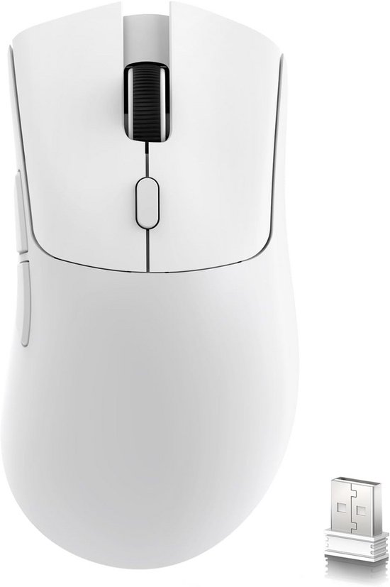 Lichtgewicht Draadloze Gamingmuis met Tri-mode en Programmeerbare Knoppen van Merkloos