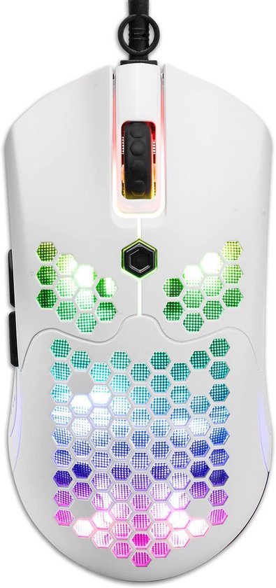 Lichtgewicht Gaming Muis 65G met RGB-verlichting en Honingraat Shell van Merkloos
