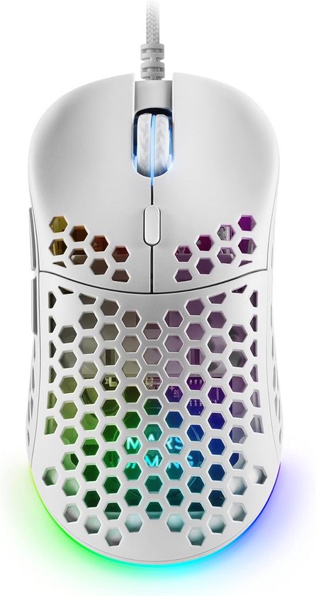 Lichtgewicht RGB Gaming Muis 12800 DPI met Ultragevoelige Switches van Merkloos