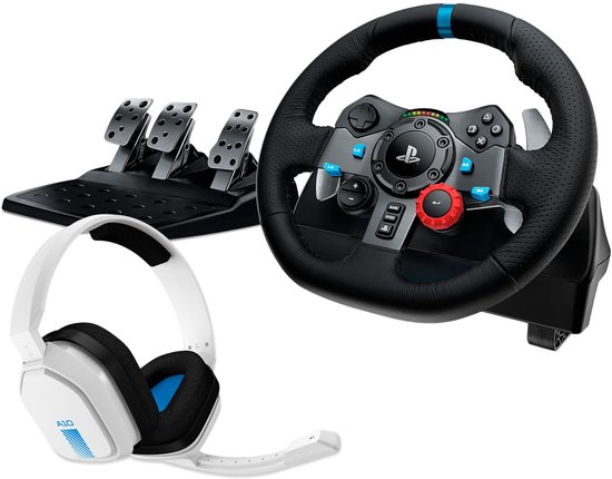 Logitech G Bundel - G29 Driving Force Racing Stuurwiel & Pedalen + Gratis Astro A10 Headset - PlayStation/PC van Merkloos