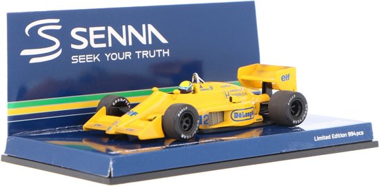 Lotus Honda 99T, Senna, 1st Win Monaco GP 1987 Dirty Version - 1:43 - Minichamps van Lotus