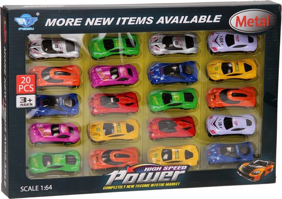 Luxe Autoset - 20st 1:64 van Hot Wheels