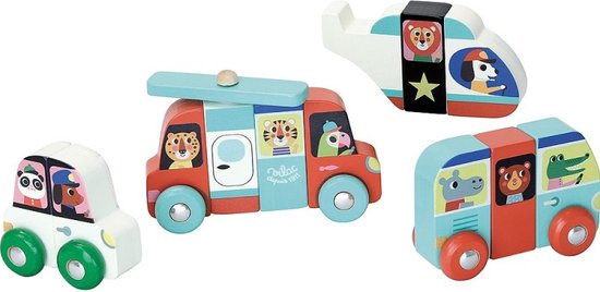 Magneetset Auto's van Merkloos