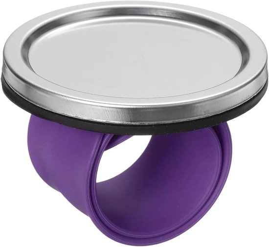Magnetische Pin Armband Cirkel Pols Pin Coussion Siliconen Band Pin Kussen Voor Naaien Patchwork, Paars