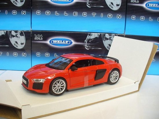 Maisto 1/24 Audi R8 V10 Plus Rood 2015 van Merkloos