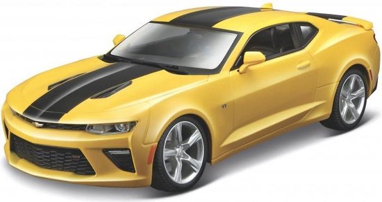 Maisto CHEVROLET CAMARO SS 2016 geel/zwart modelauto schaalmodel 1:18 van Maisto