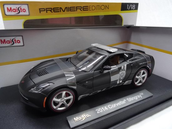 Maisto Chevrolet Corvette Stingray "Police" Zwart 1:18 van Maisto
