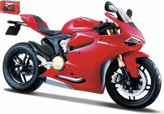 Maisto Ducati 1199 PANIGALE rood modelauto schaalmodel 1:12 van Merkloos