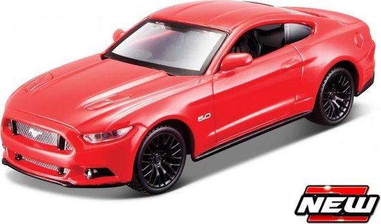 Maisto Ford MUSTANG GT "PULL BACK'' rood schaalmodel 4,5" van Maisto