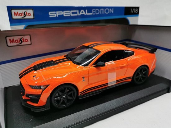 Maisto Ford Mustang Shelby GT500 2020 Oranje 1:18 van Merkloos