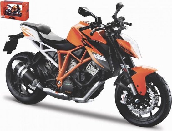 Maisto Ktm 1290 SUPER DUKE R zwart/oranje modelauto schaalmodel 1:12 van Maisto