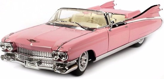 Maisto Modelauto - Cadillac Eldorado - roze - 33 cm - schaal 1:18 - speelgoedauto van Maisto