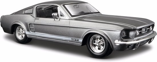 Maisto Modelauto - Ford - GT500 Shelby 1967 - grijs - schaal 1:24 - speelgoedauto van Merkloos