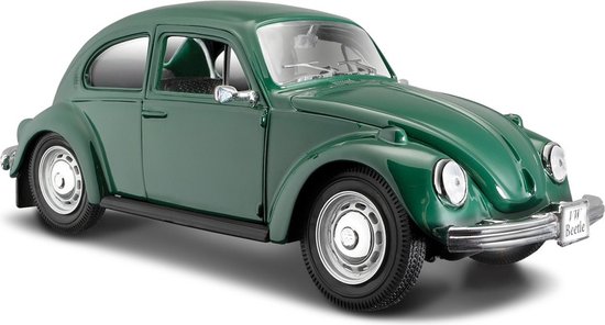 Maisto Modelauto Volkswagen Kever - groen - schaal 1:24 - speelgoed auto - schaalmodel van Merkloos