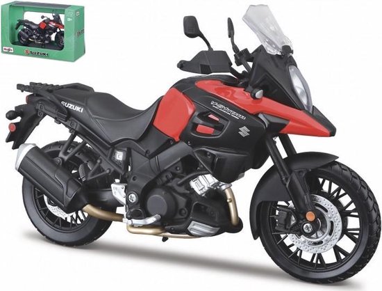 Maisto Suzuki V-STROM zwart/rood modelauto schaalmodel 1:12 van Maisto