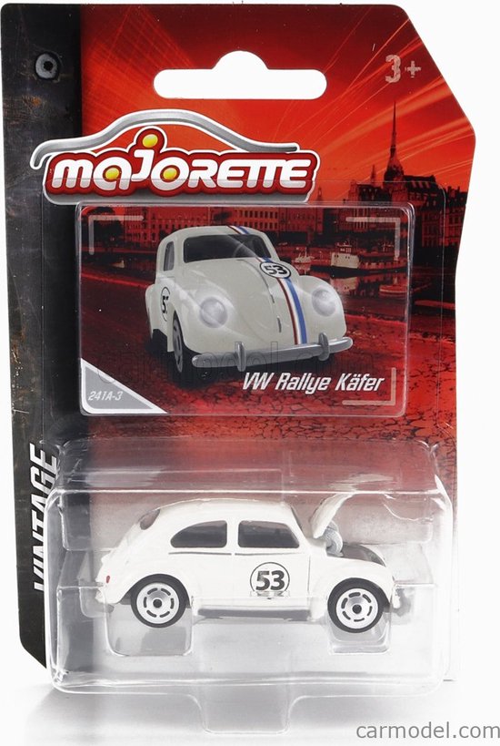 MAJORETTE HERBIE 53 VW KEVER RALLYE KÄFER VOLKSWAGEN VINTAGE (BK170423) van Majorette