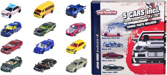 Majorette Japan Series Die-Cast Auto's Bonus Pack, 5st. van Majorette