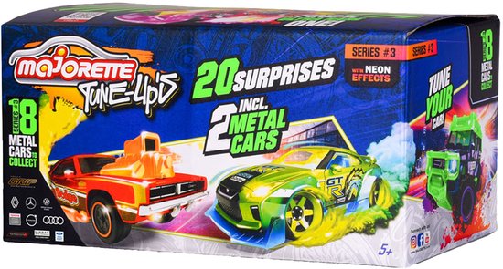 Majorette raceauto speelgoed Tune Ups 3 met 20 verrassingen set. van Merkloos
