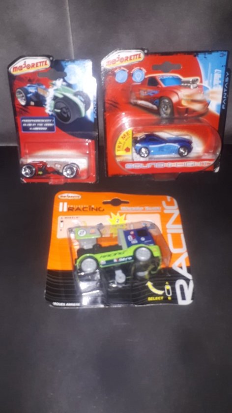 Majorette Racing Set auto's, 3 stuks van Majorette
