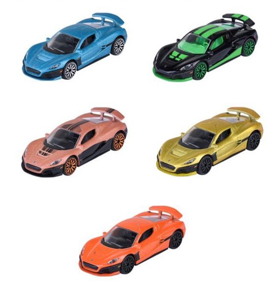 MAJORETTE - Rimac 5 Voertuigen Cadeaupakket - Vanaf 3 jaar van Merkloos