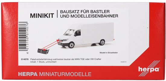 MAN TGE / VW Crafter, Wit (Minikit) van Merkloos