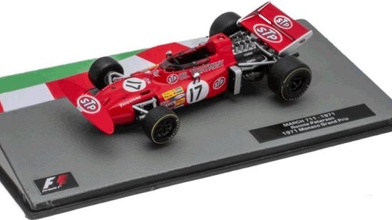 March 711 RONNIE PETERSON MONACO GRAND PRIX 1971 - Edition Atlas miniatuur Formule 1 auto  1:43 van Merkloos