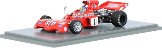 March 721X Spark Modelauto 1:43 1972 Ronnie Peterson STP March Racing Team S7164 Belgium GP van Spark