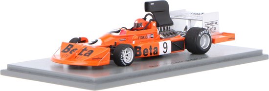 March 751 Cosworth Spark Modelauto 1:43 1975 Vittorio Brambilla Beta Team March S5379 British GP van March