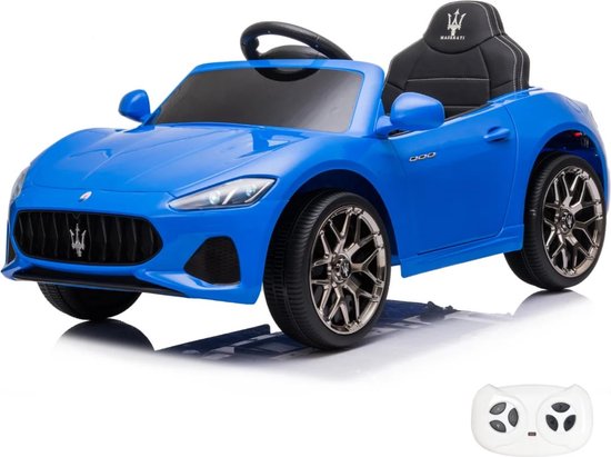 Maserati GranCabrio - Elektrische Kinderauto 12V - 1 tot 5 jaar - Blauw van Maserati