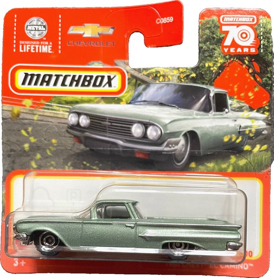 MATCHBOX 1960 CHEVY EL CAMINO 29-100 METALIC GREEN (1:64) van Matchbox
