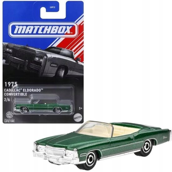 Matchbox 1975 Cadillac Eldorado Convertible - Schaal 1:64 Metaal van Merkloos