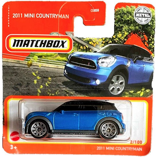 MATCHBOX 2011 MINI COOPER COUNTRYMAN 2-100 (1:64) METALIC BLUE van Matchbox