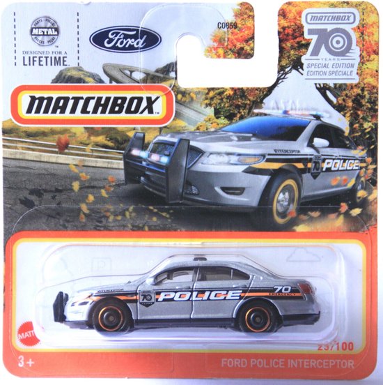 MATCHBOX 23/100 FORD POLICE INTERCEPTOR 70 YEARS SPECIAL EDITION 1:64 van Matchbox