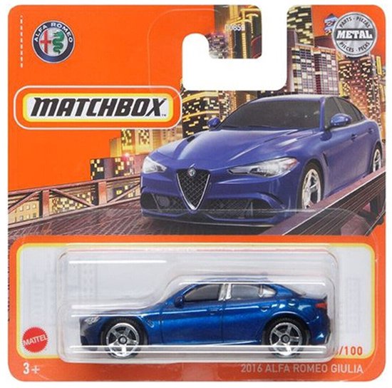 MATCHBOX ALFA ROMEO GIULIA 2016 BLUE METALIC 26/100 (1:64) van Matchbox