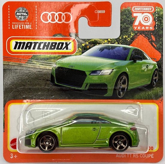 MATCHBOX AUDI TT RS COUPE 2-100 METALIC RACING GREEN (1:64) van Matchbox
