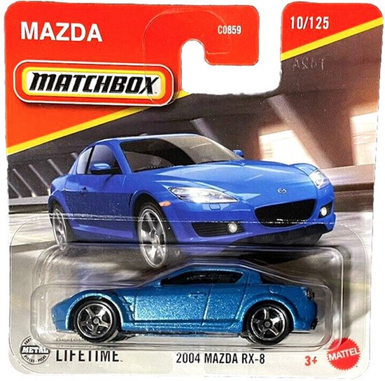 MATCHBOX MAZDA 2004 RX-8 BLUE METALIC 10/125 1:64 (10-125) van Matchbox