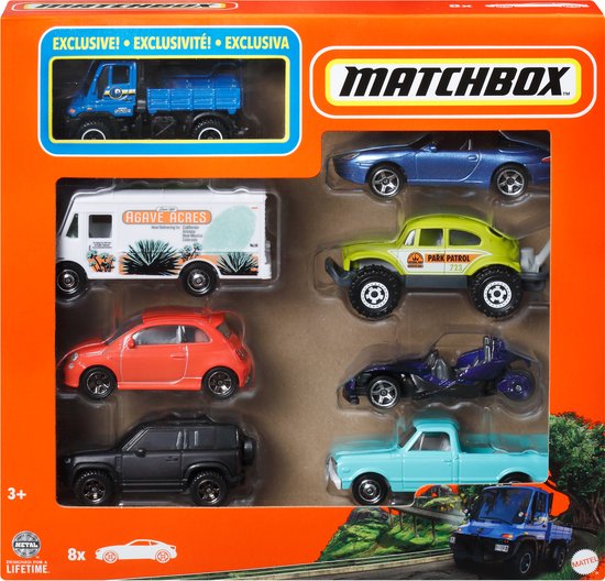 Matchbox Metalen speelgoedauto's of trucks - Set van 8 van Merkloos