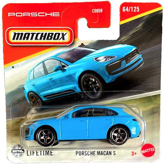 MATCHBOX PORSCHE MACAN S 64/125 (1:64) MIAMI BLUE van Merkloos