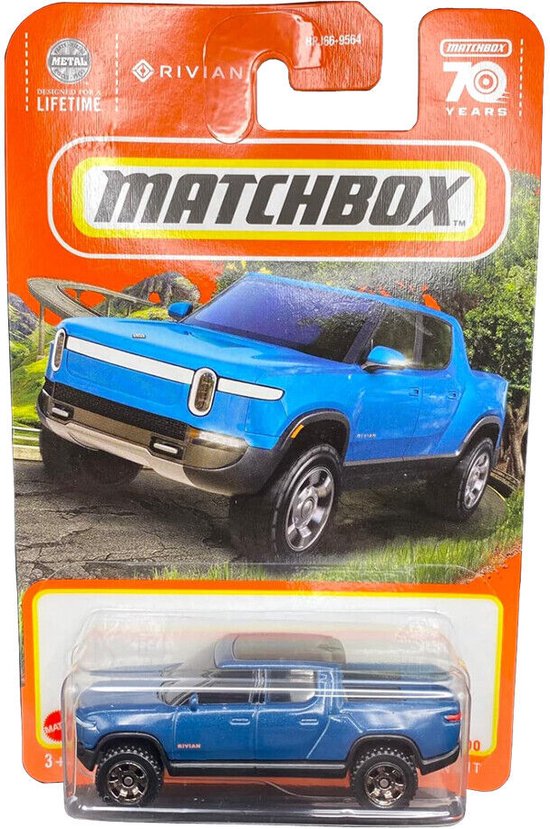 MATCHBOX RIVIAN R1T 38-100 BLUE (1:64) AUTO van Matchbox