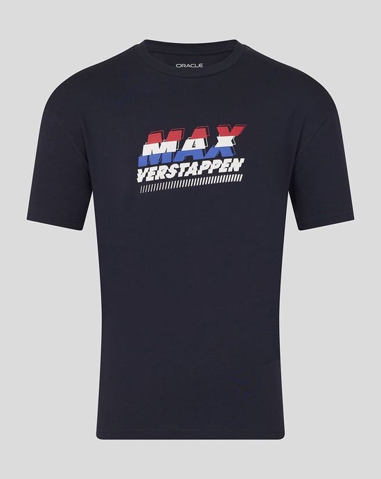 Max Verstappen Front Graphic T-shirt Blauw 2026 Maat 4XL van Merkloos
