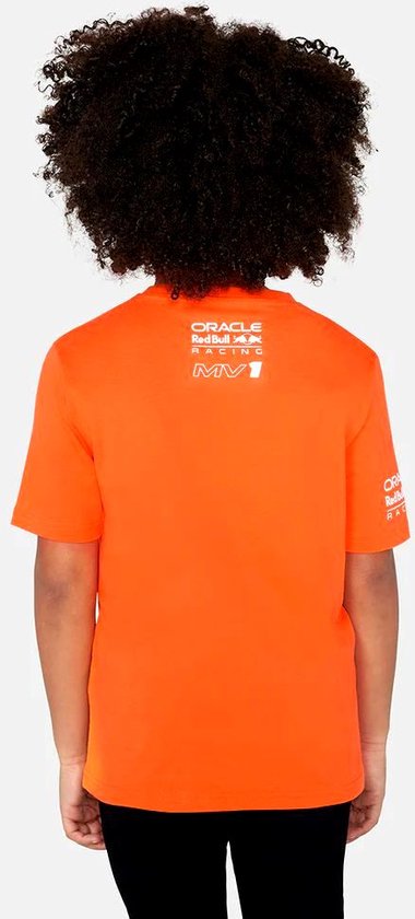 Max Verstappen Oranje Kids T-Shirt 2023 M (140-146) - Oracle Red Bull Racing van Merkloos
