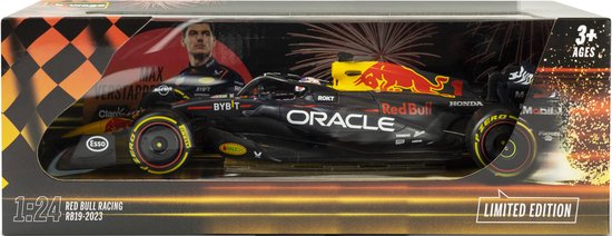 Max Verstappen RB19 2023 Red Bull Racing 1:24 Schaalmodel Raceauto Collectors Item van Merkloos