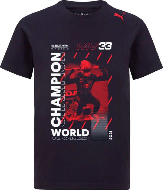 Max Verstappen WINNERS graphic T-shirt – Puma 2021 S  - Red Bull Racing - wereldkampioen van PUMA.