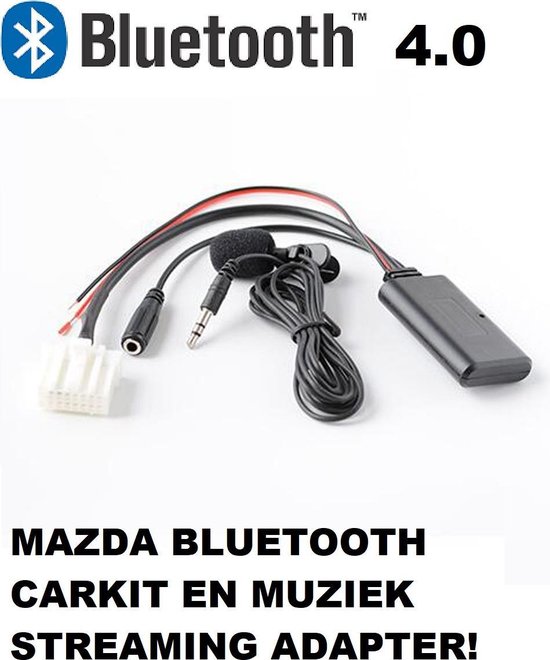 Mazda 2 3 5 MX5 6 RX8 Bluetooth carkit en muziek streaming adapter aux module Dongle Mp3 AD2P van Mazda