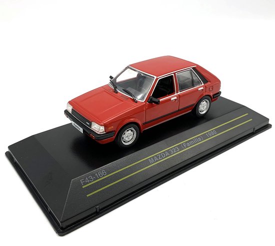 Mazda 323 1982 Rood - Model 1/43 - First:43 van Merkloos