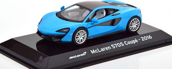 McLaren 570S Coupe 2016 Blauw / Grijs 1-43 Altaya Supercars Collection van Altaya