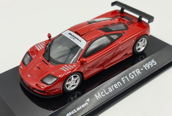 McLaren F1 GTR 1995 (Rood) (10 cm) 1/43 Atlas - Modelauto - Schaalmodel - Model auto - Miniatuurauto - Miniatuur autos van Atlas