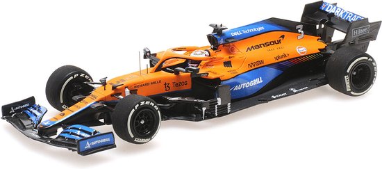 McLaren F1 Team MCL35M #3, Ricciardo, French GP 2021 - 1:43 - Minichamps van McLaren